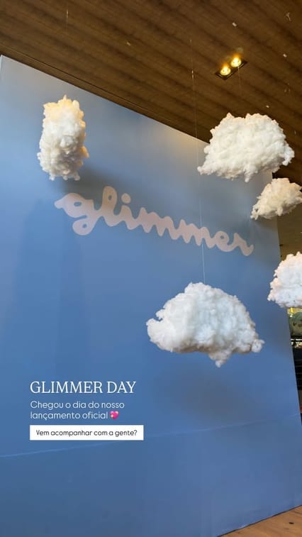 Cobertura de story real feita pela Ikigai no lançamento oficial da Glimmer